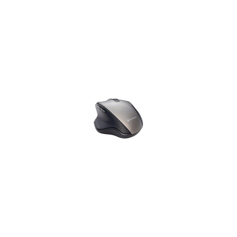 Verbatim 2.4G Wireless Ergonomic LED Silent Mouse - Noiseless and Silent Click Computer Mouse with Nano Receiver for Mac and PC - Graphite - Image 2